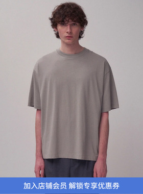 ATON FRESCA PLATE LOOSE FIT T-SHIRT印度厚实苏文棉宽松廓形T恤