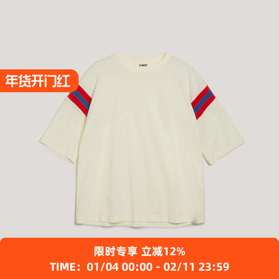 YMC有机棉廓形圆领短袖T恤
