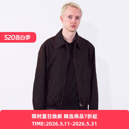 YOKE Coating Cotton Drizzler Jacket 复古水洗短夹克外套