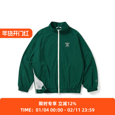 WHEELS and WIND 男女中性款防水防风伸缩性复古运动夹克外套