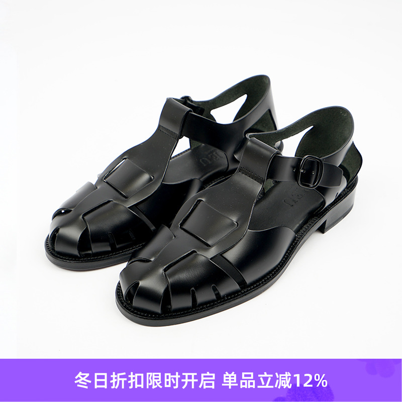 HEREU手工编织渔夫凉鞋