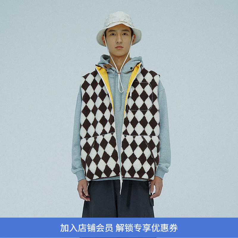 PRIMEE羊羔绒马甲背心