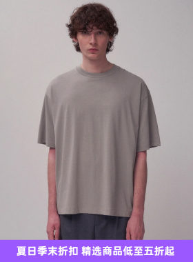 ATON FRESCA PLATE LOOSE FIT T-SHIRT印度厚实苏文棉宽松廓形T恤