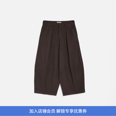 YMC DEADBEAT TROUSER 男女装有机棉成衣染色宽松阔腿裤