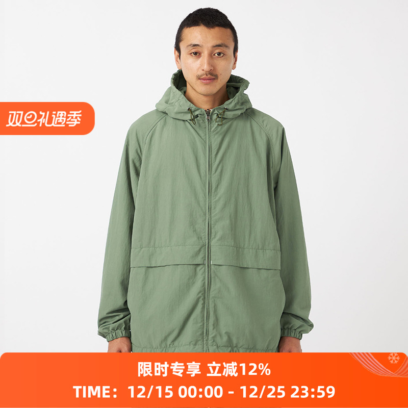 nanamica Hooded Jacket 双面穿盐缩尼龙宽松连帽夹克外套