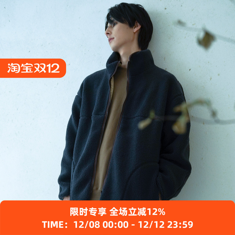 PRIMEE廓形双面穿羊羔绒外套