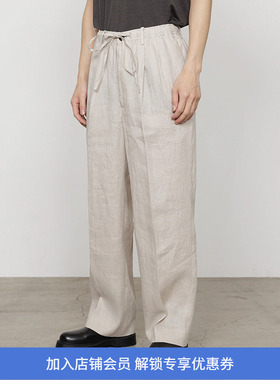 Markaware CLASSIC FIT TWO TUCK 汉麻吸湿透气抗菌宽松长裤
