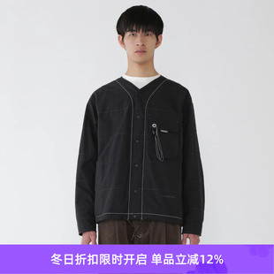 Octa and 男女内里抓绒宽松廓形机能性无领夹克外套 wander