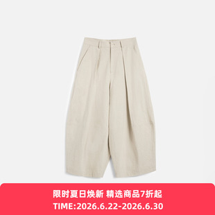YMC DEADBEAT TROUSER 女装日本棉麻面料阔腿裤
