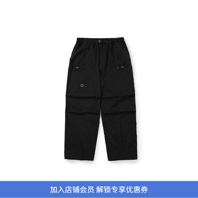 WHEELS and WIND 防晒防泼水轻量再生环保面料直筒长裤