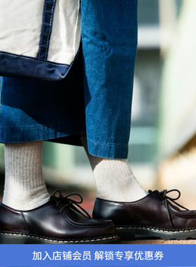 ROTOTO DOUBLE FACE SOCKS 日本奈良制有机棉双面针织男女中筒袜