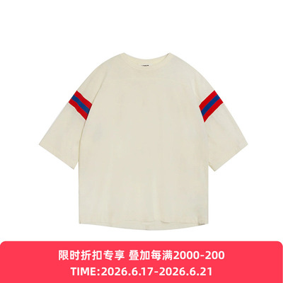 YMC有机棉廓形圆领短袖T恤