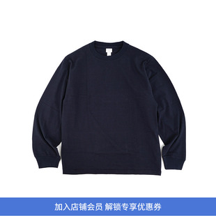 YAECA long sleave unisex 天然染色高支天竺棉男女中性款长袖T恤
