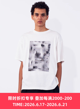 YOKE Abstract Hand Painted T-shirt 手工制艺术家拼贴印度棉T恤