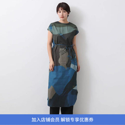 blurhms Cotton Silk Sleeveless 女装丝棉混纺柔软无袖连衣裙