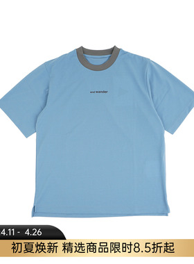 and wander dry mesh T 男女吸湿速干机能性圆领短袖T恤