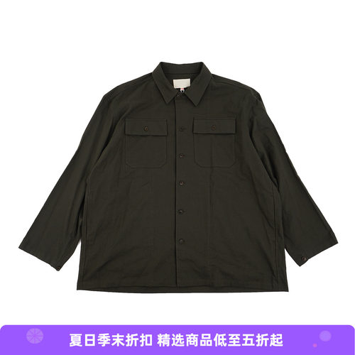 YOKO SAKAMOTO UTILITY SHIRT 军事风宽松工装长袖衬衫