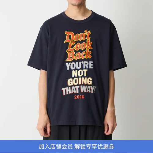 White Mountaineering 白山 VINTAGE T-SHIRT复古印花圆领短袖T恤