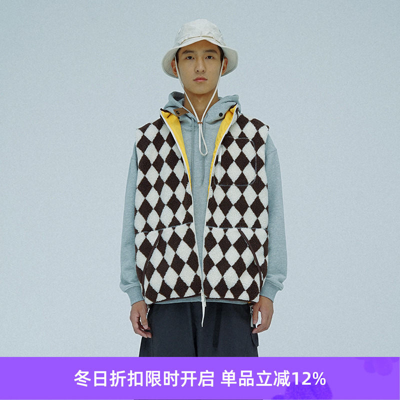 PRIMEE羊羔绒马甲背心