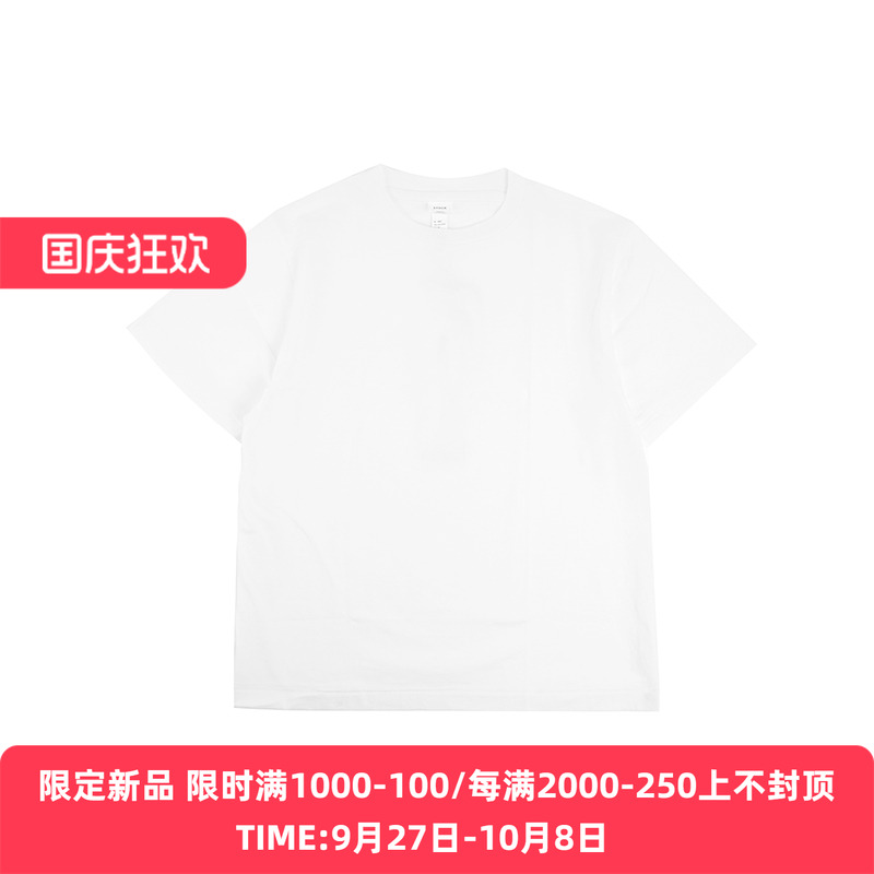 YAECA T-shirts unisex 高支天竺棉男女中性款圆领短袖T恤