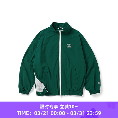 WHEELS and WIND 男女中性款防水防风伸缩性复古运动夹克外套