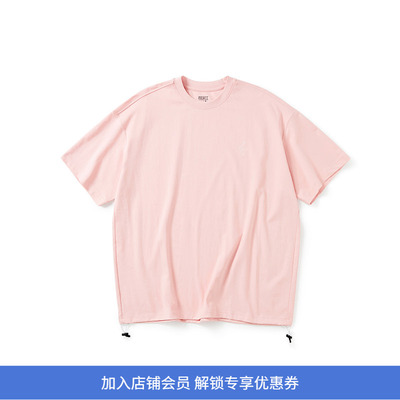 PRIMEE 下摆抽绳廓形短袖圆领T恤