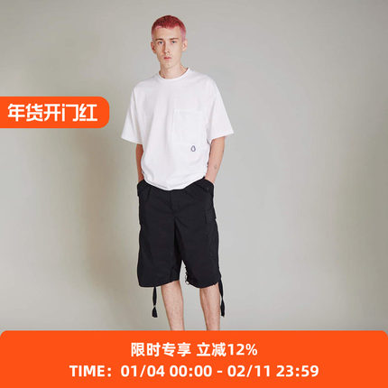 F/CE LOOSE FIT CARGO SHORTS 机能面料廓形工装裤 大口袋短裤