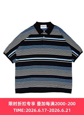 NOMA Gradation Stripe Polo 多层次条纹短袖POLO衫