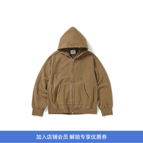 PRIMEE 水洗破坏加工连帽卫衣