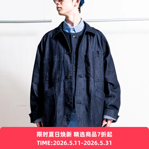 WFELD FlexDura Denim Coverall 机能性轻量牛仔工装夹克外套
