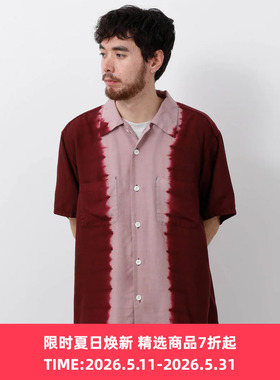 NOMA TEXTILE Hand Dye Open Collar SS 男女装职人手工染色衬衫