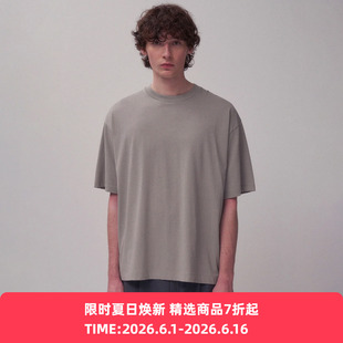 ATON FRESCA PLATE LOOSE FIT T-SHIRT印度厚实苏文棉宽松廓形T恤