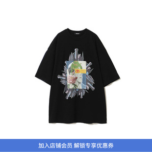 UNDERCOVER C/S OPTICAL ILLUSION 印花圆领短袖T恤