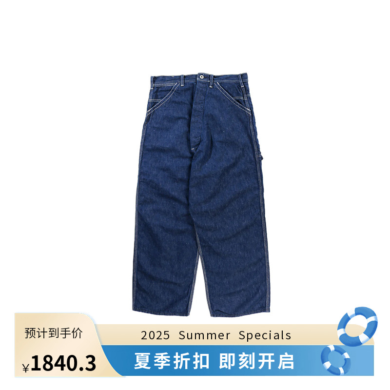 orslow BACKWARD WIDE FIT PAINTER 正反穿系列宽松廓形牛仔裤