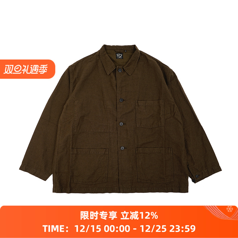 orslow COTTON LINEN MOLESKIN 日本制棉麻混纺复古工装夹克外套