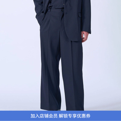 YOKE 3pleated Wide-leg Trousers 羊毛阔腿裤