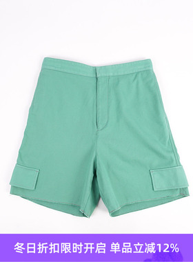 UNUSED No.79 棉麻水洗短裤 破坏加工工装短裤