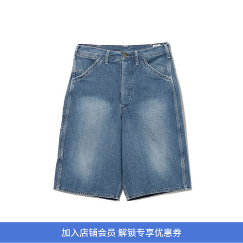 orslow WIDE FIT 30'S PAINTER 30年代复古宽松牛仔工装短裤