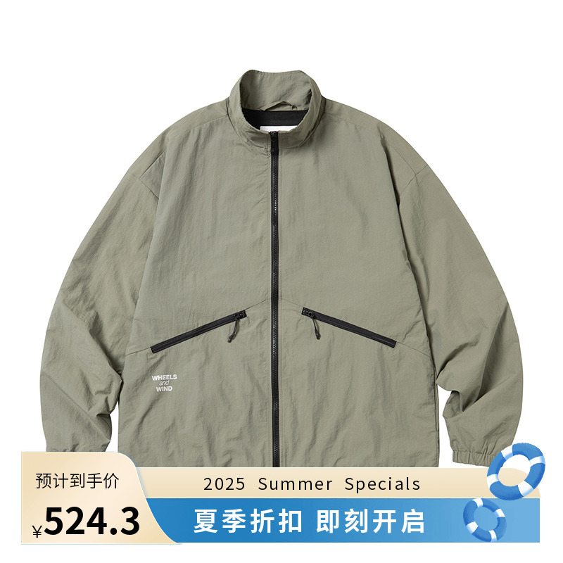 WHEELS and WIND track jacket 立领机能运动夹克 男女外套