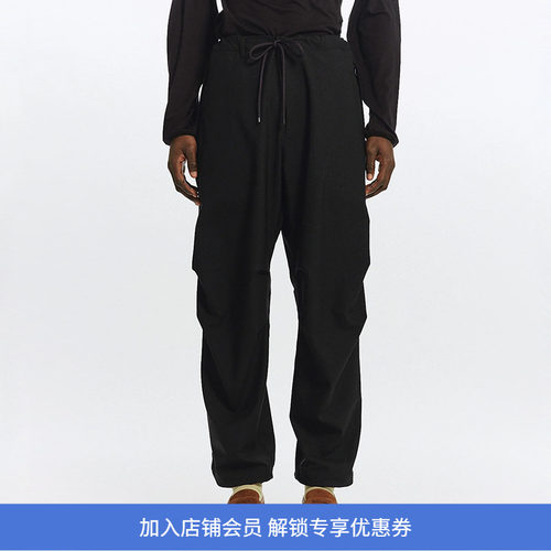 Markaware TRACK PANTS 60支羊毛立体剪裁宽松长裤