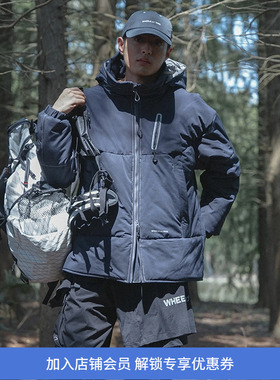 WHEELS and WIND 男女款新雪丽3M高科技棉防泼水户外厚棉服外套