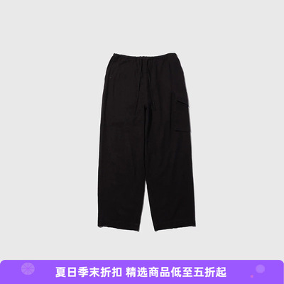 blurhms Silk/Cotton Nep Side Seamless 4P 丝绵混纺宽松锥形裤