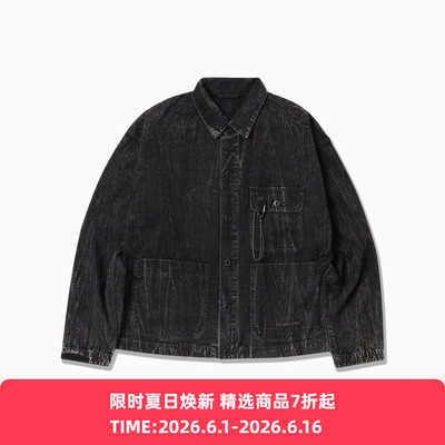 and wander bleach twill shirts 成衣染色高支长绒棉衬衫夹克
