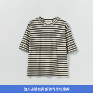 TOAST Short Sleeve Stripe Cotton Tee 女装有机棉条纹短袖T恤