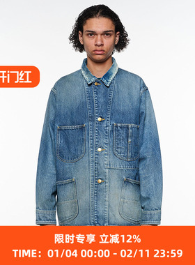 marka COVERALL JACKET 有机棉水洗牛仔工装夹克外套