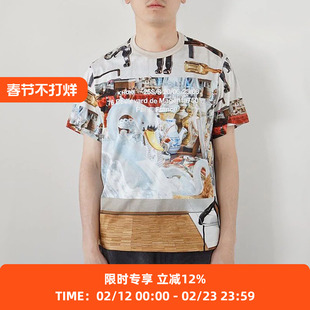 KHOKI College design T-shirt 巴黎秀场主题印花圆领短袖T恤