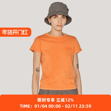 YMC DAY T SHIRT 女装有机棉成衣染色复古圆领T恤