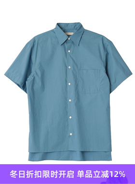 YOKE BOXY REGULAR COLLAR SHIRT S/S 高支棉经典款短袖衬衫