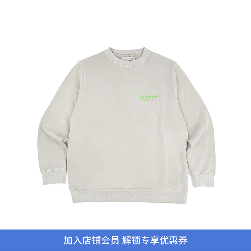 GRAMICCI印花圆领长袖卫衣