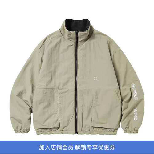 WHEELSandWIND双面抓绒棉服